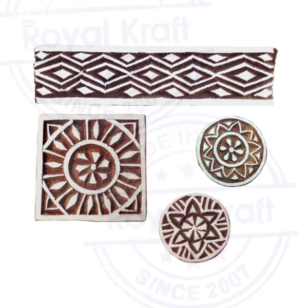 Indian Wooden Stamps - Set