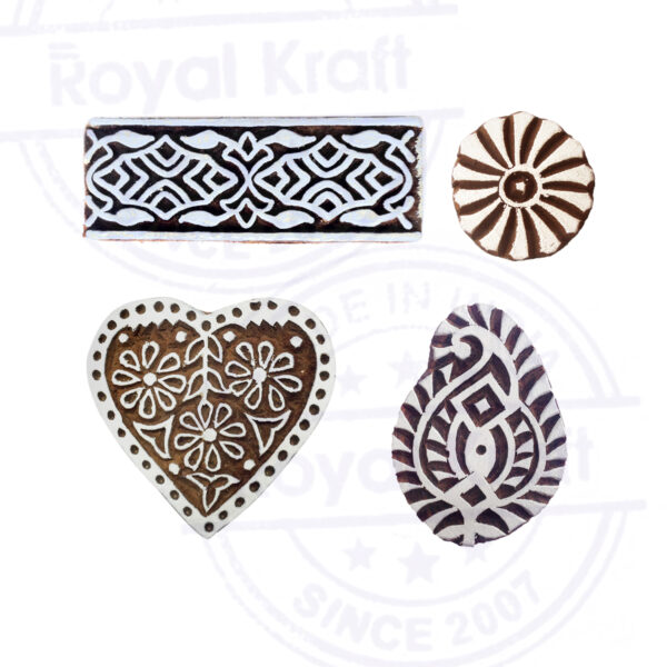 Indian Wooden Stamps - Set