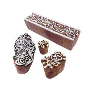 Floral Wooden Stamps - Set