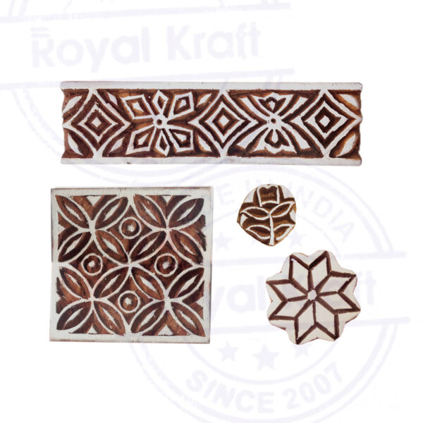 Indian Wooden Stamps - Set