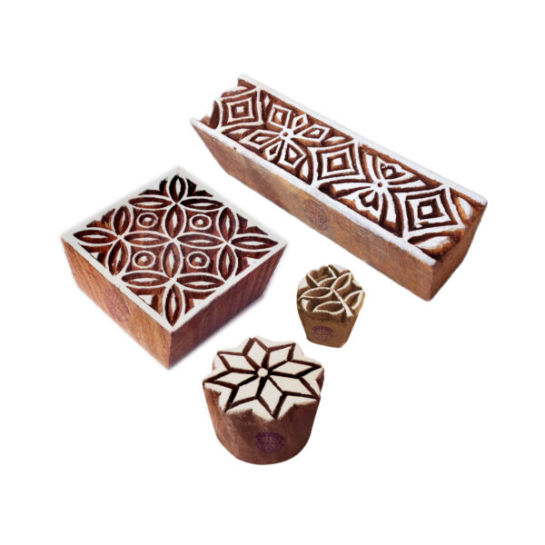 Indian Wooden Stamps - Set