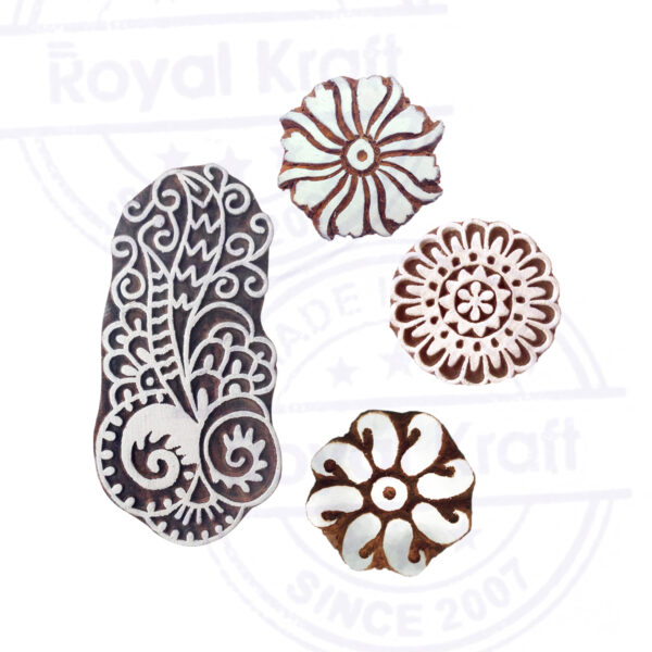 Round Wooden Stamps - Set