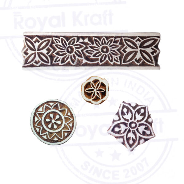 Indian Wooden Stamps - Set