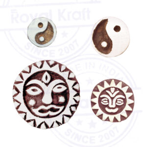 Round Wooden Stamps - Set