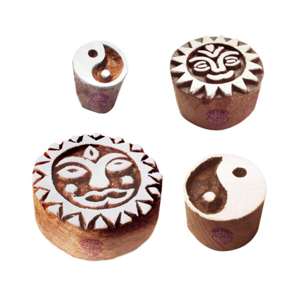 Round Wooden Stamps - Set