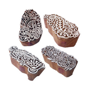 Floral Wooden Stamps - Set