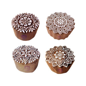 Round Wooden Stamps - Set