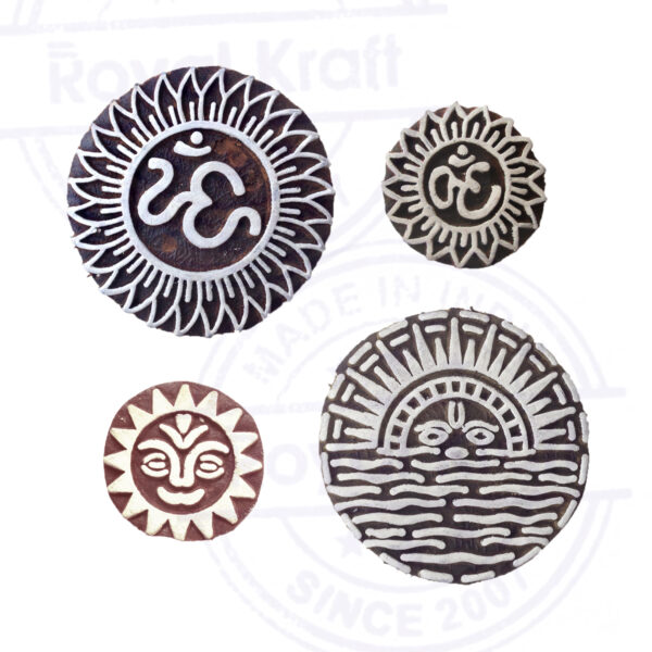 Round Wooden Stamps - Set