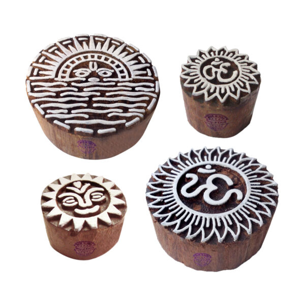 Round Wooden Stamps - Set