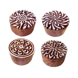 Round Wooden Stamps - Set