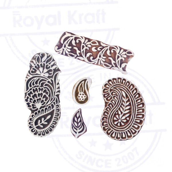 Paisley Wooden Stamps - Set