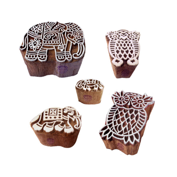 Animal Wooden Stamps - Set