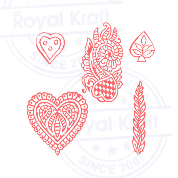 Heart Wooden Stamps - Set