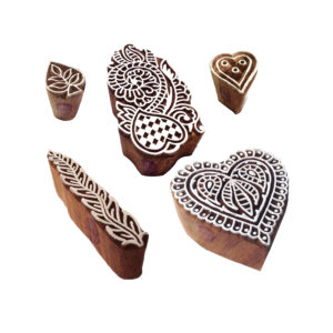 Heart Wooden Stamps - Set