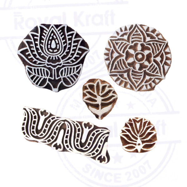 Indian Wooden Stamps - Set