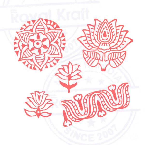 Indian Wooden Stamps - Set