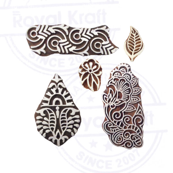 Indian Wooden Stamps - Set