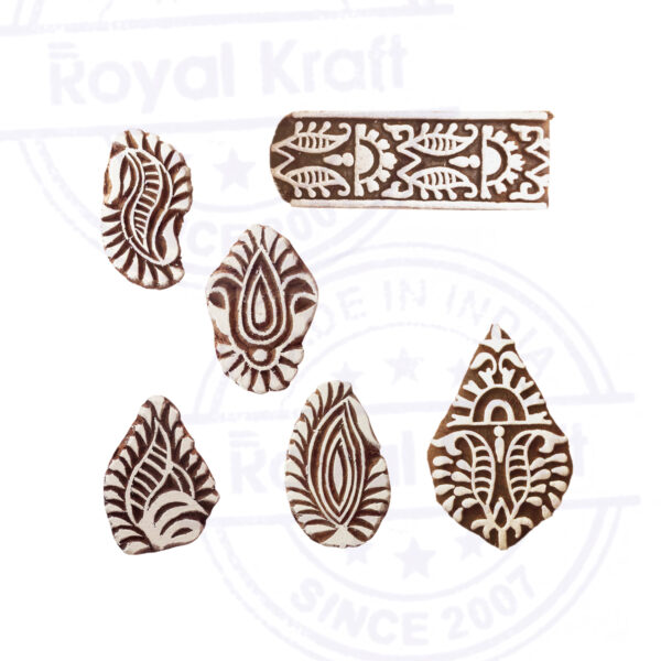 Paisley Wooden Stamps - Set