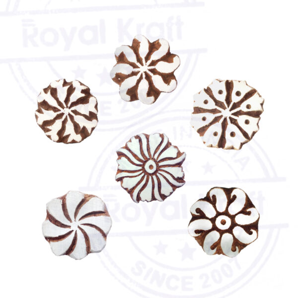 Round Wooden Stamps - Set