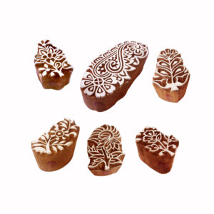 Floral Wooden Stamps - Set