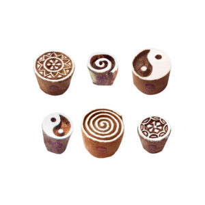 Round Wooden Stamps - Set