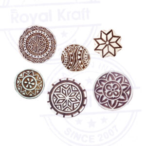 Round Wooden Stamps - Set