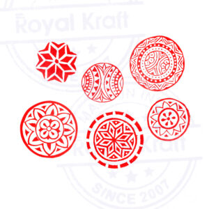 Round Wooden Stamps - Set