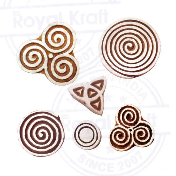 Round Wooden Stamps - Set