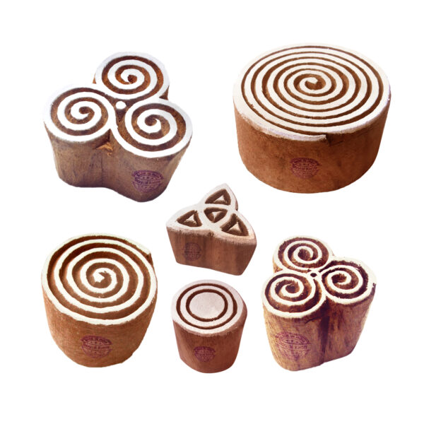 Round Wooden Stamps - Set