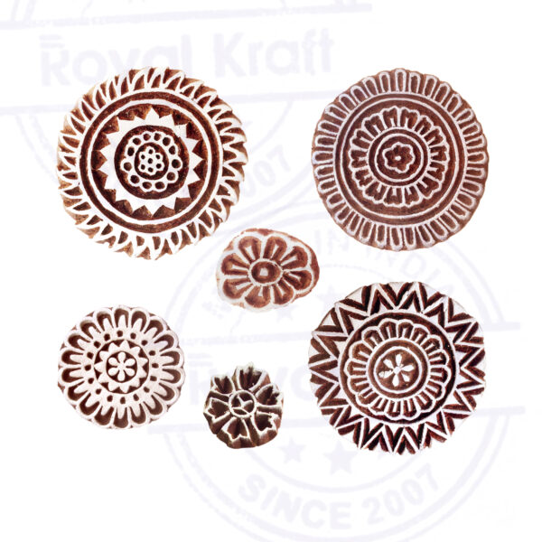 Round Wooden Stamps - Set