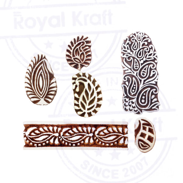 Paisley Wooden Stamps - Set