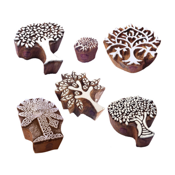 Tree Wooden Stamps - Set