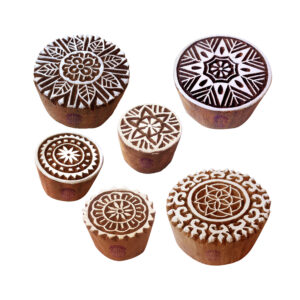 Round Wooden Stamps - Set