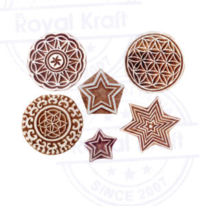 Round Wooden Stamps - Set