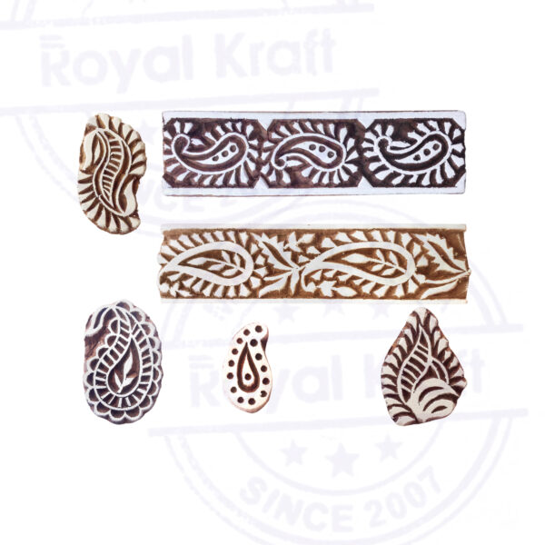 Paisley Wooden Stamps - Set