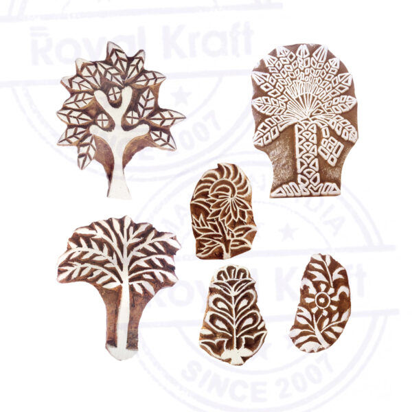 Tree Wooden Stamps - Set