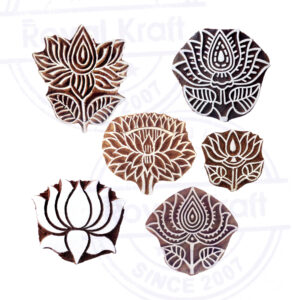 Floral Wooden Stamps - Set