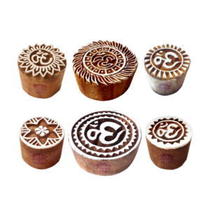 Round Wooden Stamps - Set