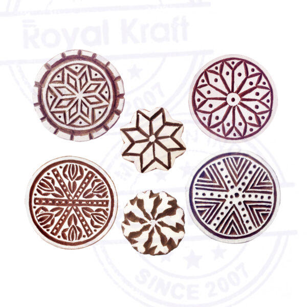 Round Wooden Stamps - Set