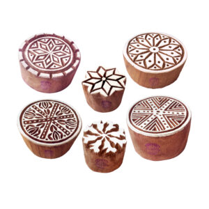 Round Wooden Stamps - Set