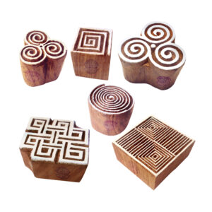 Square Wooden Stamps - Set