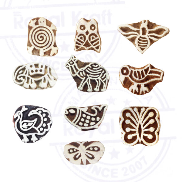 Small Wooden Stamps - Set