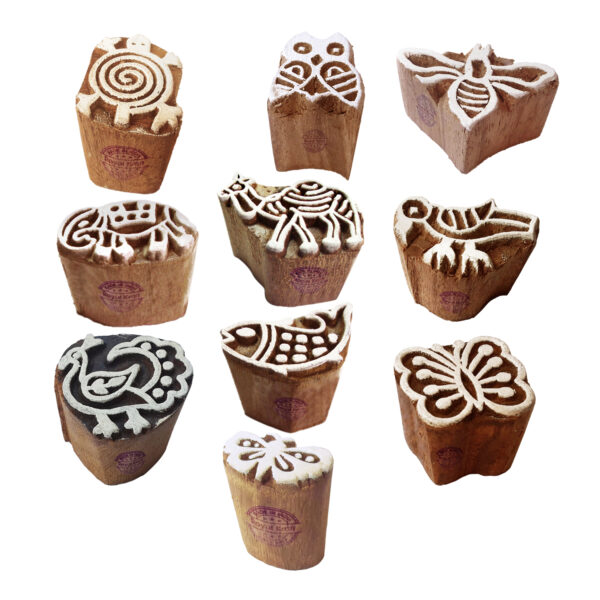 Small Wooden Stamps - Set