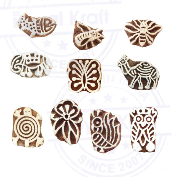 Small Wooden Stamps - Set