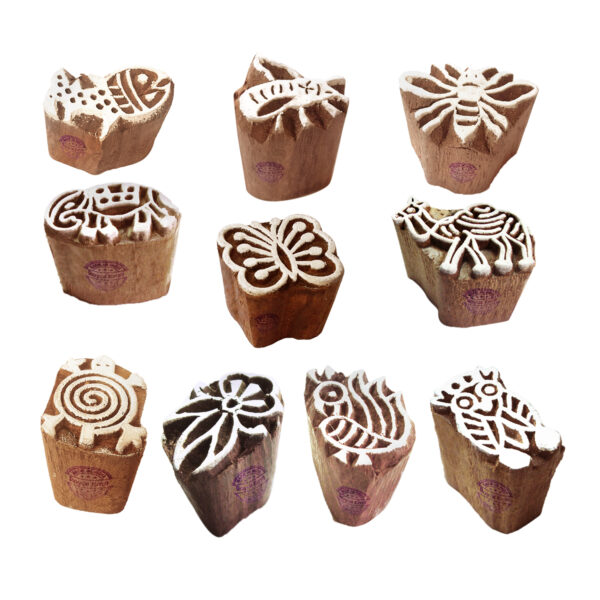 Small Wooden Stamps - Set