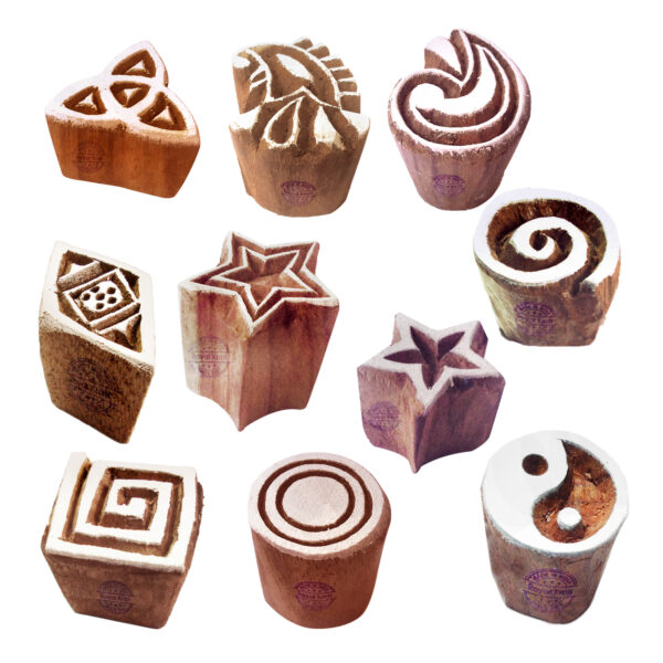 Small Wooden Stamps - Set