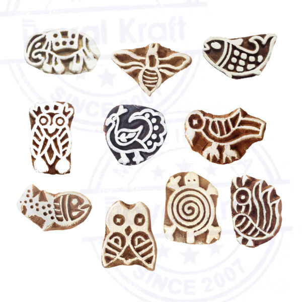 Small Wooden Stamps - Set