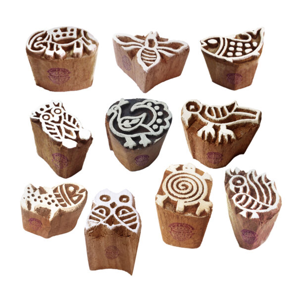 Small Wooden Stamps - Set