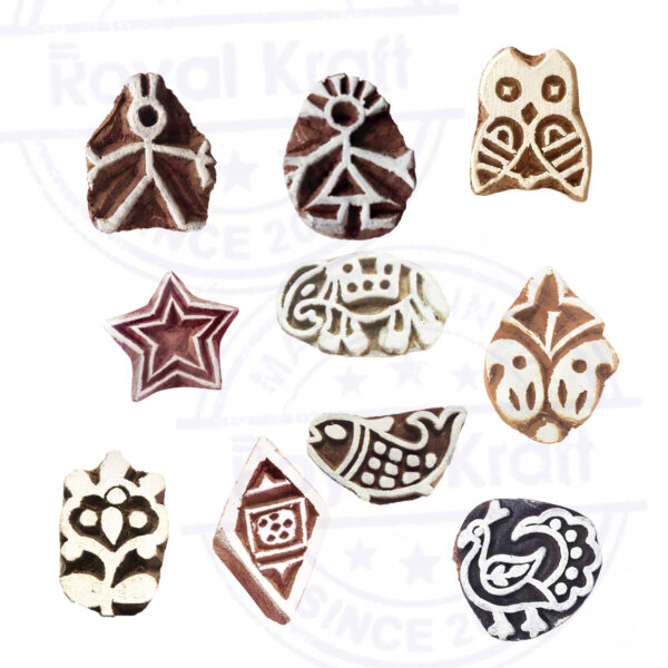 Small Wooden Stamps - Set