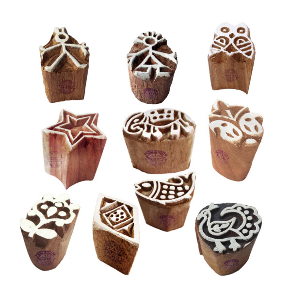 Small Wooden Stamps - Set